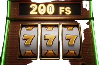 Slotmaschine mit goldenen Pfeil-Walzen und 200-FS-Schild - 200 Freispiele im WildRobin Willkommensbonus